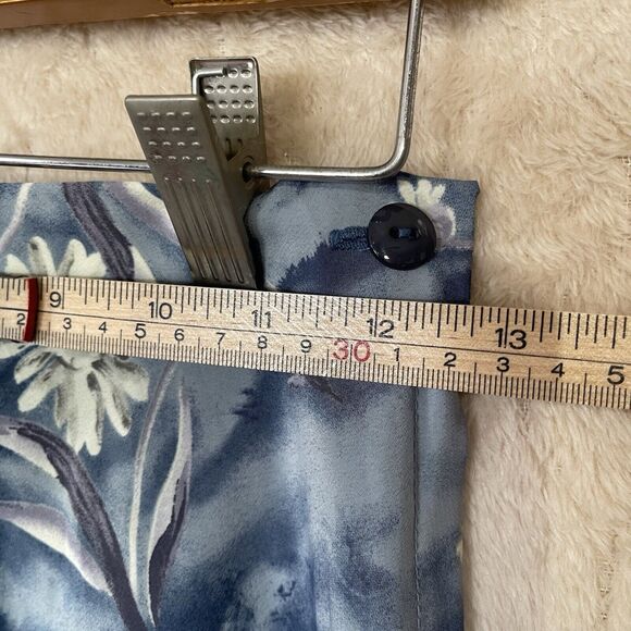 VTG All That Jazz Mini Blue Floral Skirt Sz 5/6‎ Cottagecore See Measurements - Picture 3 of 10